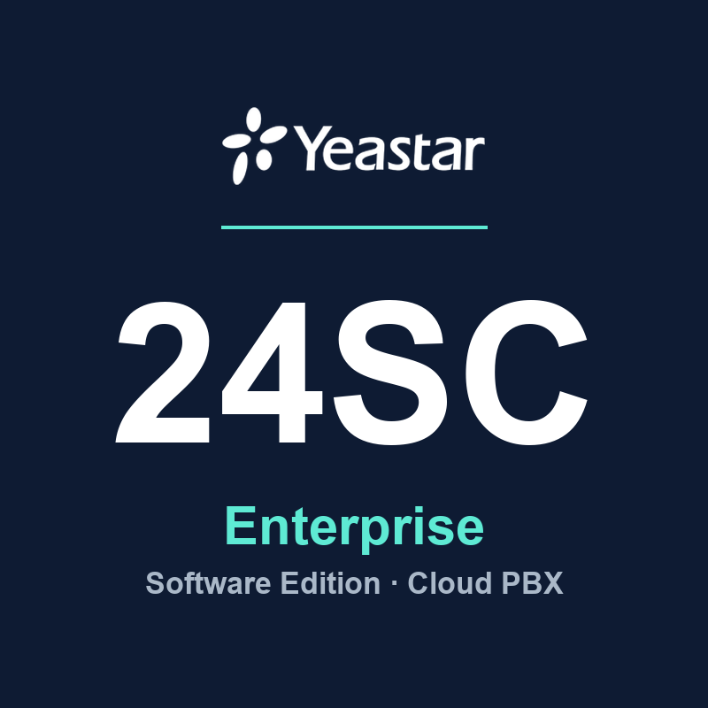 Yeastar P-Series Software Edition - 24SC Enterprise (annual licence + cloud hosting)