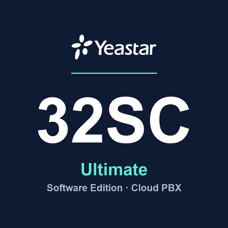 Yeastar P-Series Software Edition - 32SC Ultimate (annual licence + cloud hosting)